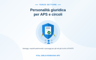 Illustrazione simbolica della personalità giuridica per associazioni e circoli del Terzo settore